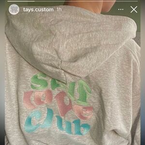 Self Love Club Custom Embroidered Sweatshirt!